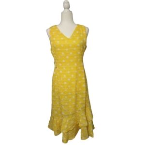 Flaminco Inspired, New Yellow & white dress by Lapis and Lillies
